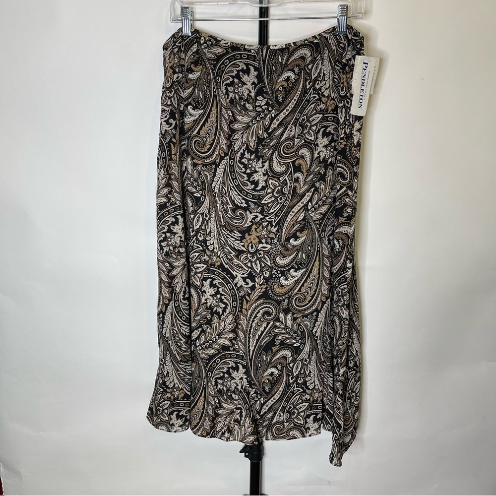 NEW Pendleton Paisley Pattern Trumpet Skirt Size 14 Women’s